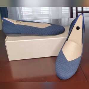 ROTHY'S FLAT NAVY HERRINGBONE